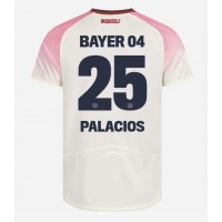 Moški Nogometni dresi Bayer Leverkusen Exequiel Palacios #25 Gostujoči 2025-26 Kratek Rokav